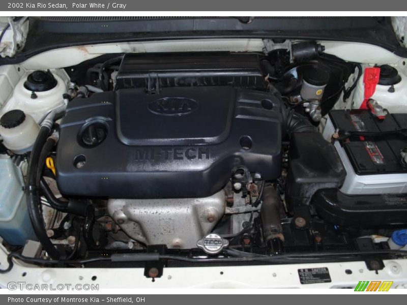  2002 Rio Sedan Engine - 1.5 Liter DOHC 16-Valve 4 Cylinder