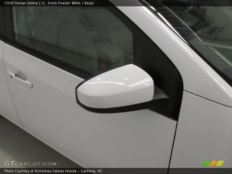 Fresh Powder White / Beige 2008 Nissan Sentra 2.0