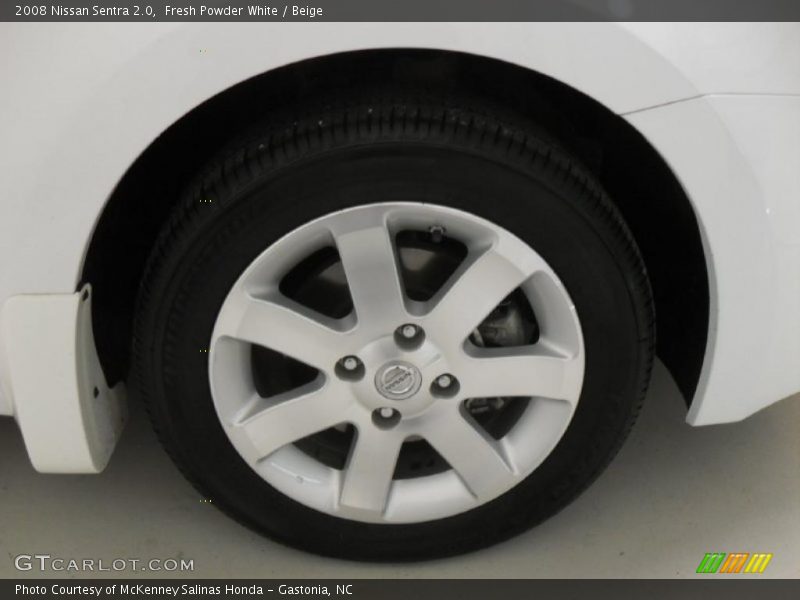Fresh Powder White / Beige 2008 Nissan Sentra 2.0