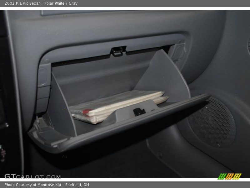 Polar White / Gray 2002 Kia Rio Sedan