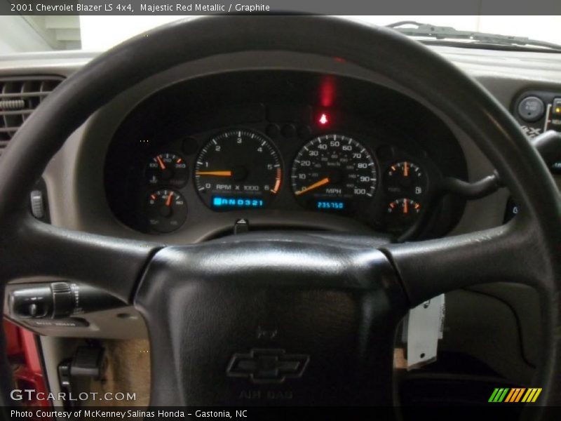 Majestic Red Metallic / Graphite 2001 Chevrolet Blazer LS 4x4