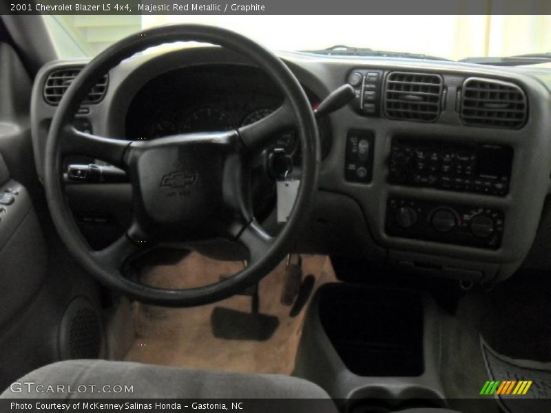 Majestic Red Metallic / Graphite 2001 Chevrolet Blazer LS 4x4