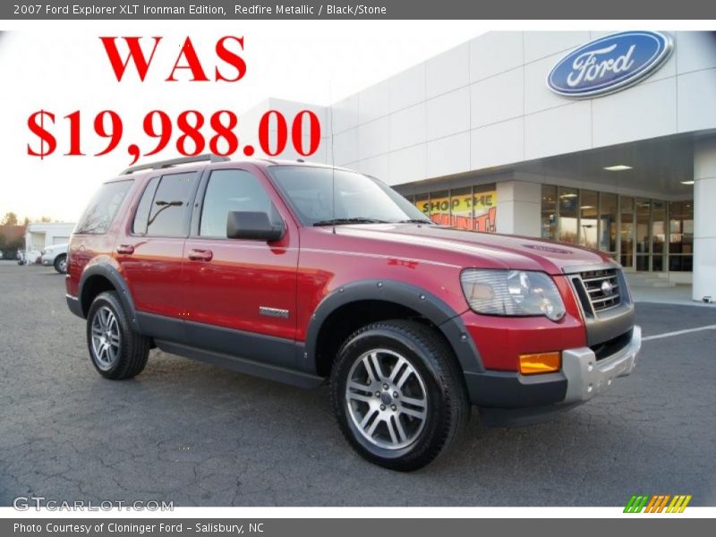 Redfire Metallic / Black/Stone 2007 Ford Explorer XLT Ironman Edition
