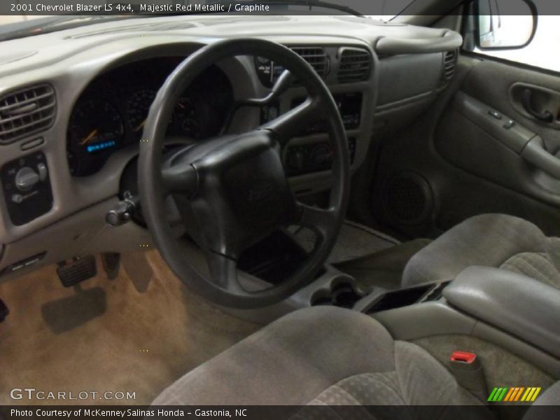 Majestic Red Metallic / Graphite 2001 Chevrolet Blazer LS 4x4