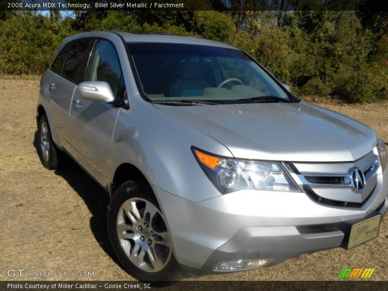 Billet Silver Metallic / Parchment 2008 Acura MDX Technology