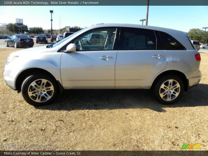 Billet Silver Metallic / Parchment 2008 Acura MDX Technology