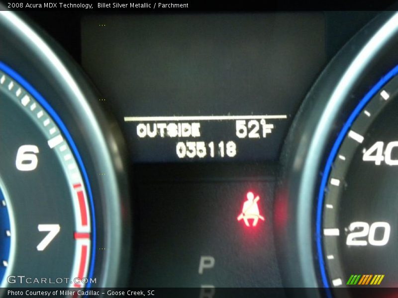 Billet Silver Metallic / Parchment 2008 Acura MDX Technology