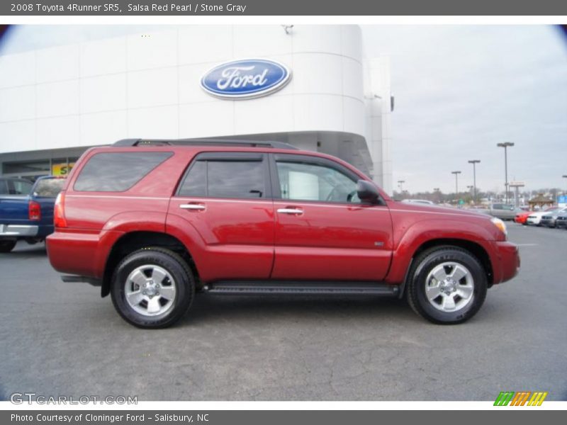 Salsa Red Pearl / Stone Gray 2008 Toyota 4Runner SR5