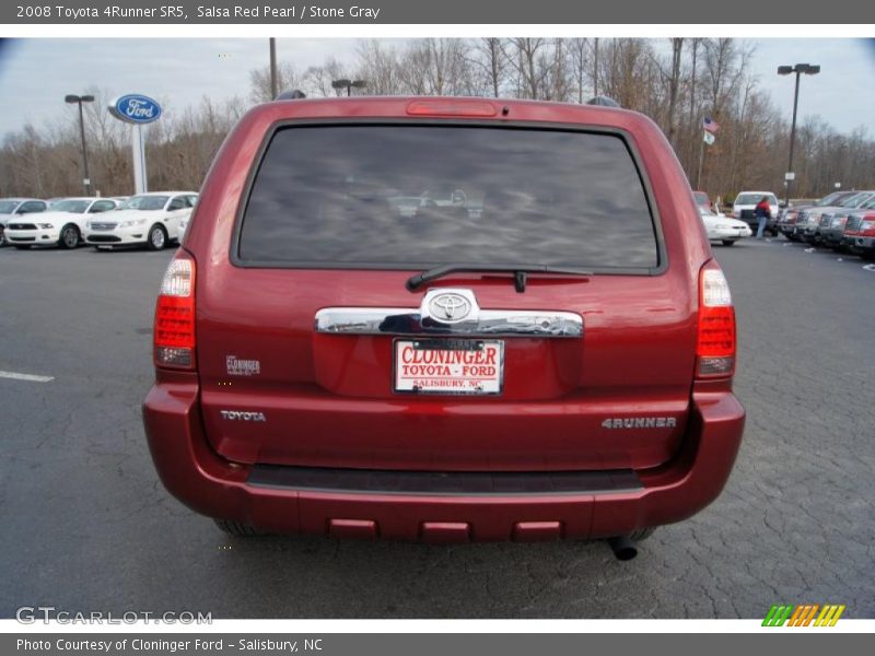 Salsa Red Pearl / Stone Gray 2008 Toyota 4Runner SR5