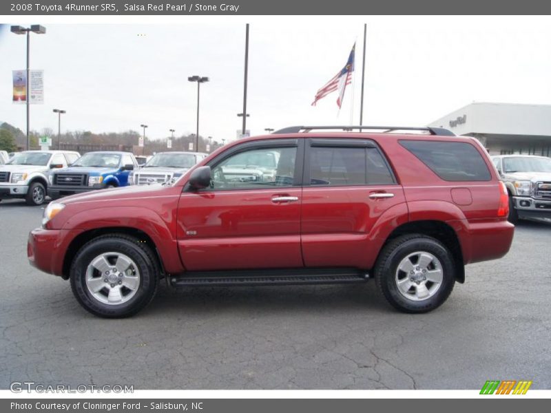 Salsa Red Pearl / Stone Gray 2008 Toyota 4Runner SR5
