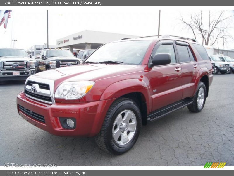 Salsa Red Pearl / Stone Gray 2008 Toyota 4Runner SR5