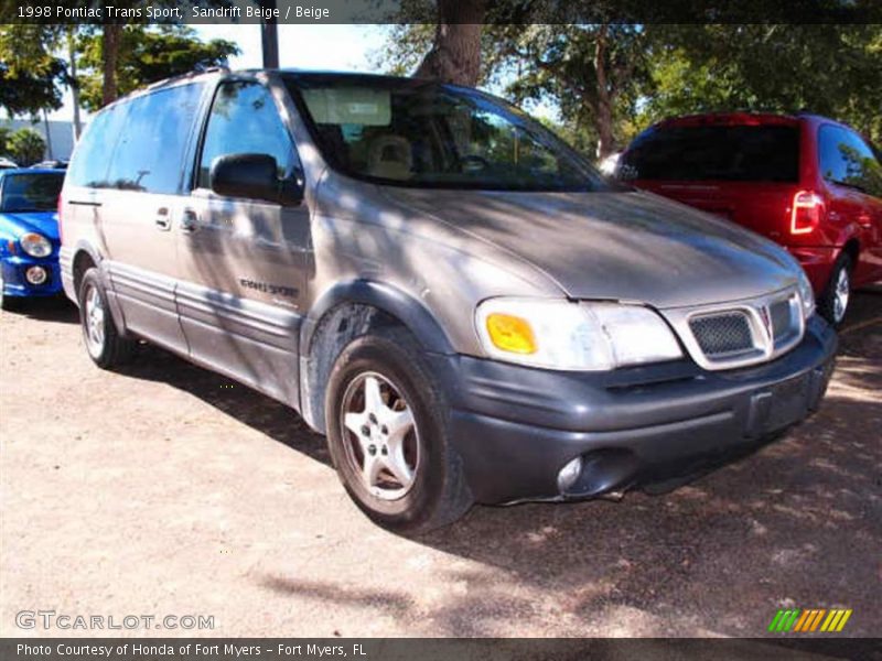 Sandrift Beige / Beige 1998 Pontiac Trans Sport