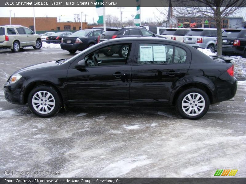 Black Granite Metallic / Gray 2010 Chevrolet Cobalt LT Sedan