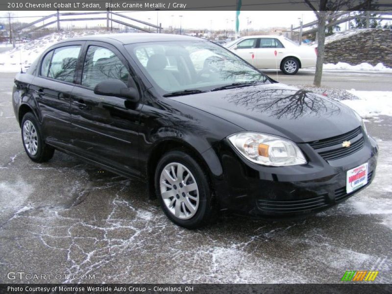 Black Granite Metallic / Gray 2010 Chevrolet Cobalt LT Sedan
