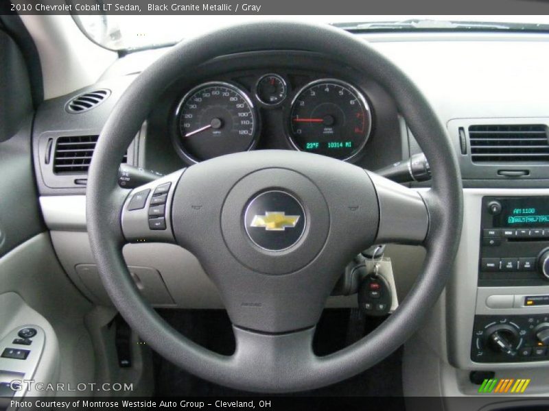 Black Granite Metallic / Gray 2010 Chevrolet Cobalt LT Sedan