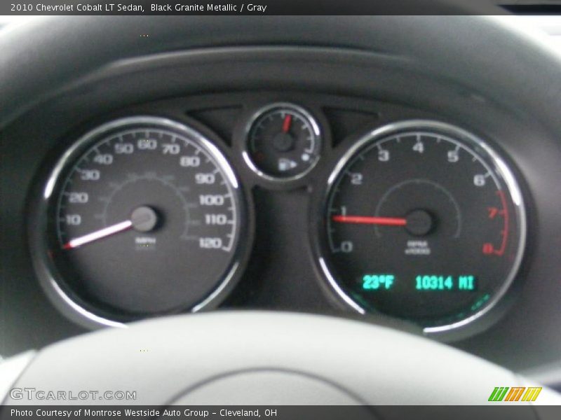 Black Granite Metallic / Gray 2010 Chevrolet Cobalt LT Sedan