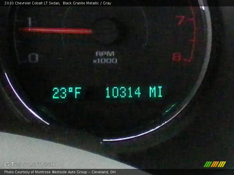 Black Granite Metallic / Gray 2010 Chevrolet Cobalt LT Sedan