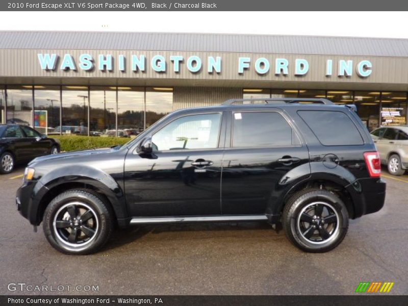 Black / Charcoal Black 2010 Ford Escape XLT V6 Sport Package 4WD