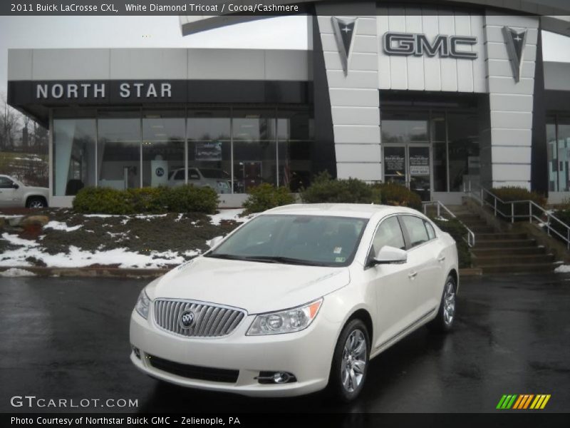 White Diamond Tricoat / Cocoa/Cashmere 2011 Buick LaCrosse CXL