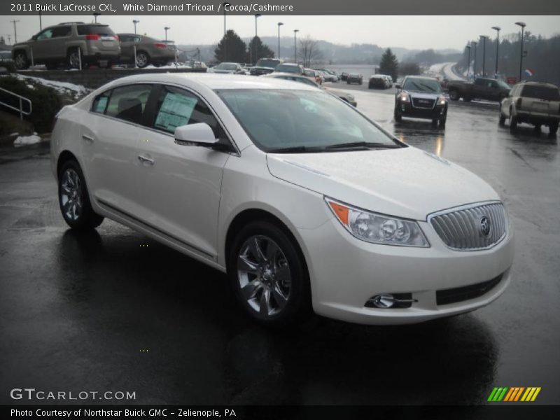 White Diamond Tricoat / Cocoa/Cashmere 2011 Buick LaCrosse CXL