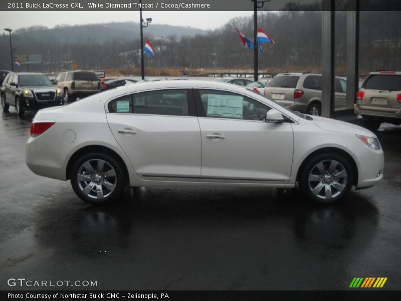 White Diamond Tricoat / Cocoa/Cashmere 2011 Buick LaCrosse CXL