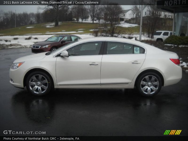 White Diamond Tricoat / Cocoa/Cashmere 2011 Buick LaCrosse CXL