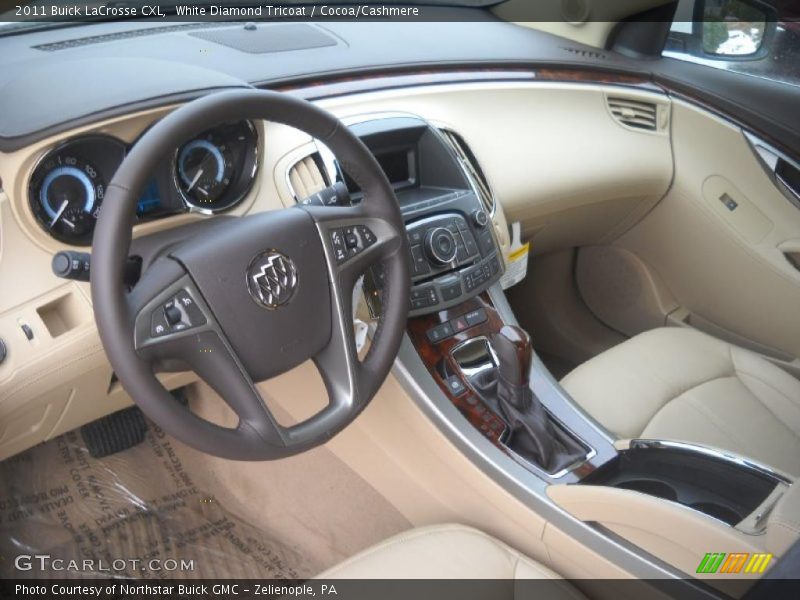 White Diamond Tricoat / Cocoa/Cashmere 2011 Buick LaCrosse CXL