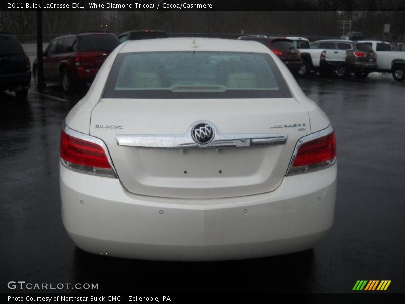 White Diamond Tricoat / Cocoa/Cashmere 2011 Buick LaCrosse CXL