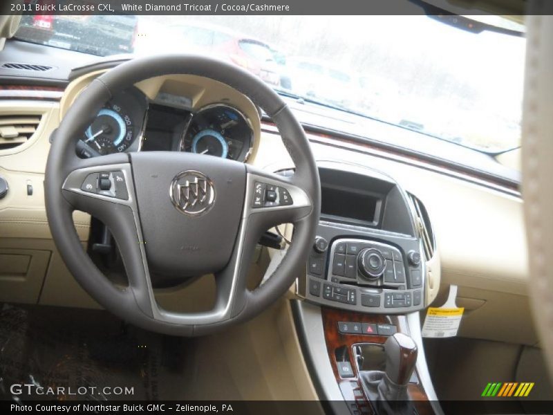 White Diamond Tricoat / Cocoa/Cashmere 2011 Buick LaCrosse CXL
