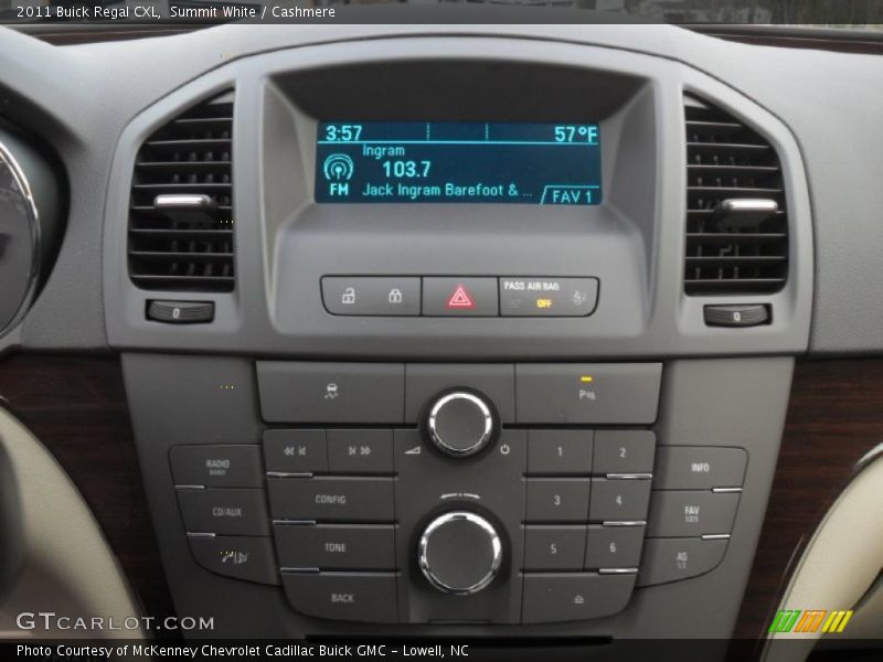 Controls of 2011 Regal CXL