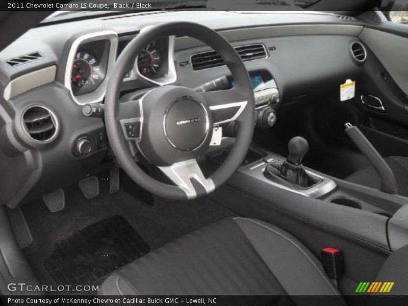Black Interior - 2011 Camaro LS Coupe 