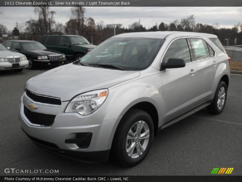 Silver Ice Metallic / Light Titanium/Jet Black 2011 Chevrolet Equinox LS