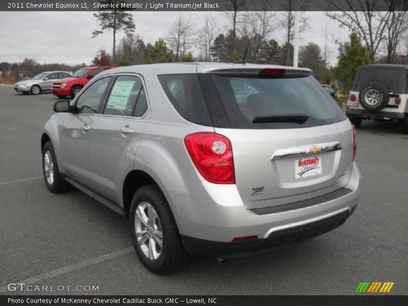 Silver Ice Metallic / Light Titanium/Jet Black 2011 Chevrolet Equinox LS