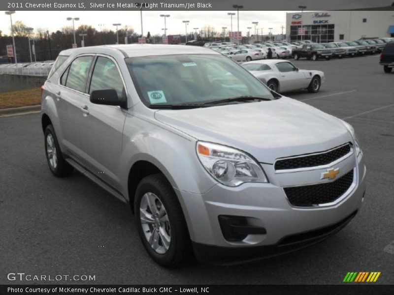 Silver Ice Metallic / Light Titanium/Jet Black 2011 Chevrolet Equinox LS
