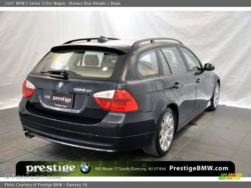 Monaco Blue Metallic / Beige 2007 BMW 3 Series 328xi Wagon