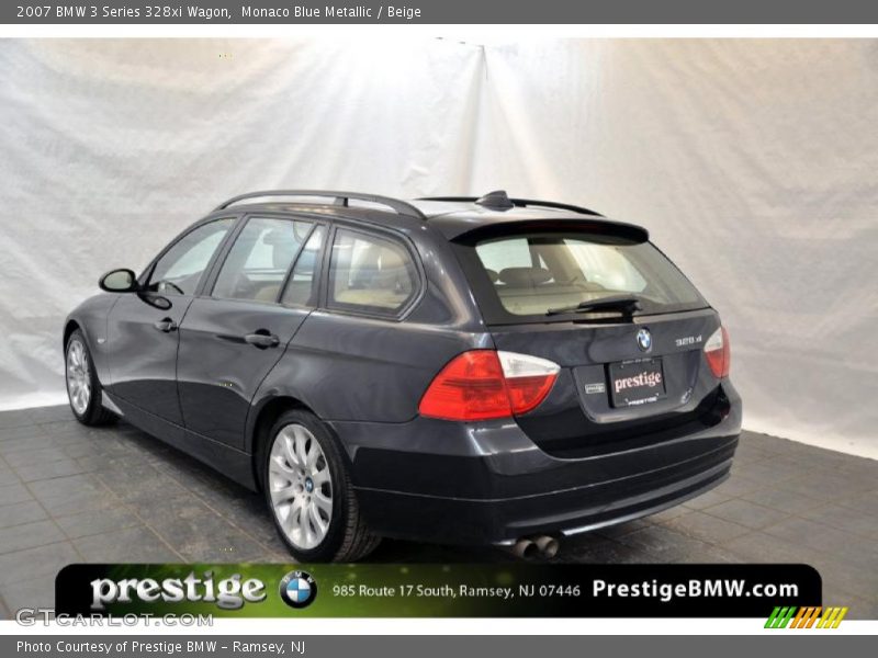 Monaco Blue Metallic / Beige 2007 BMW 3 Series 328xi Wagon