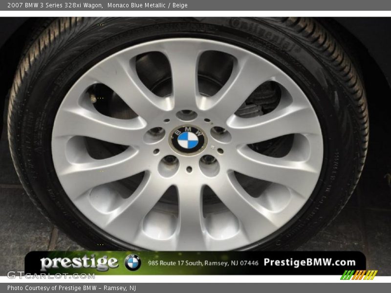 Monaco Blue Metallic / Beige 2007 BMW 3 Series 328xi Wagon