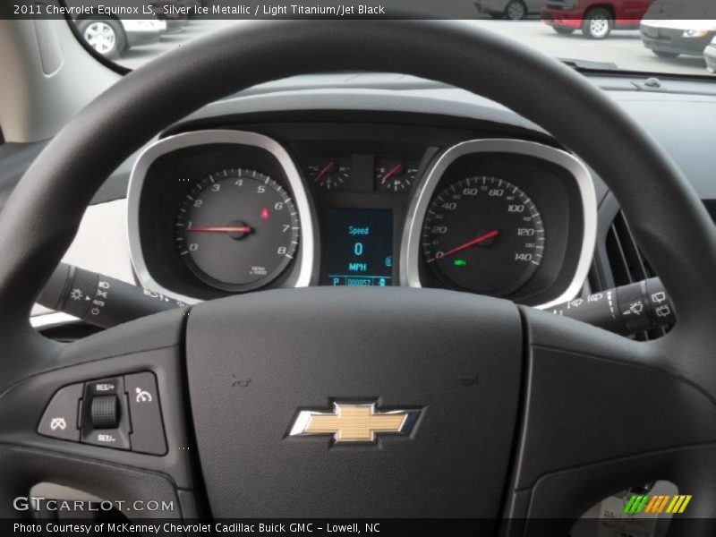 Silver Ice Metallic / Light Titanium/Jet Black 2011 Chevrolet Equinox LS