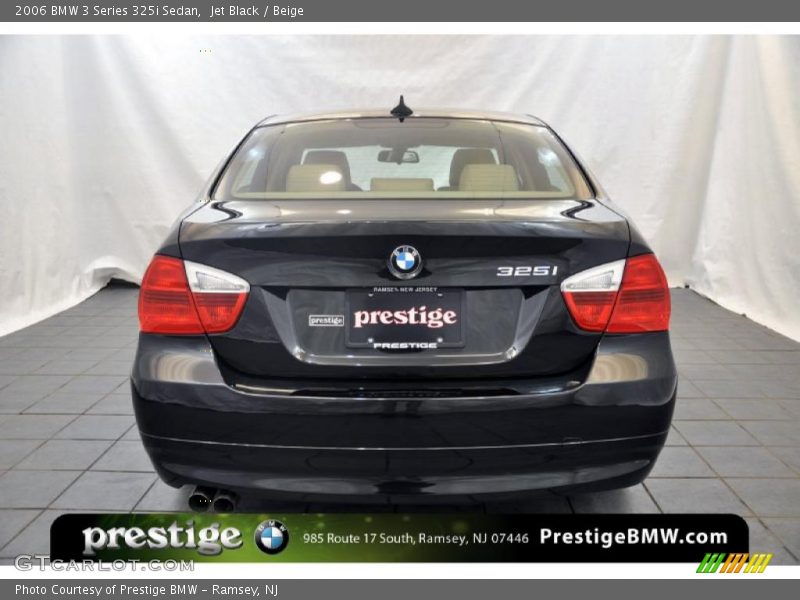 Jet Black / Beige 2006 BMW 3 Series 325i Sedan