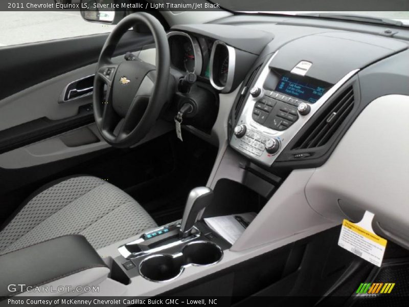 Silver Ice Metallic / Light Titanium/Jet Black 2011 Chevrolet Equinox LS