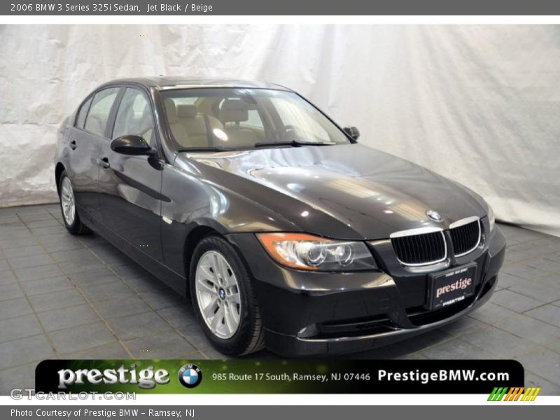 Jet Black / Beige 2006 BMW 3 Series 325i Sedan