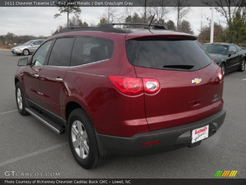 Red Jewel Metallic / Dark Gray/Light Gray 2011 Chevrolet Traverse LT