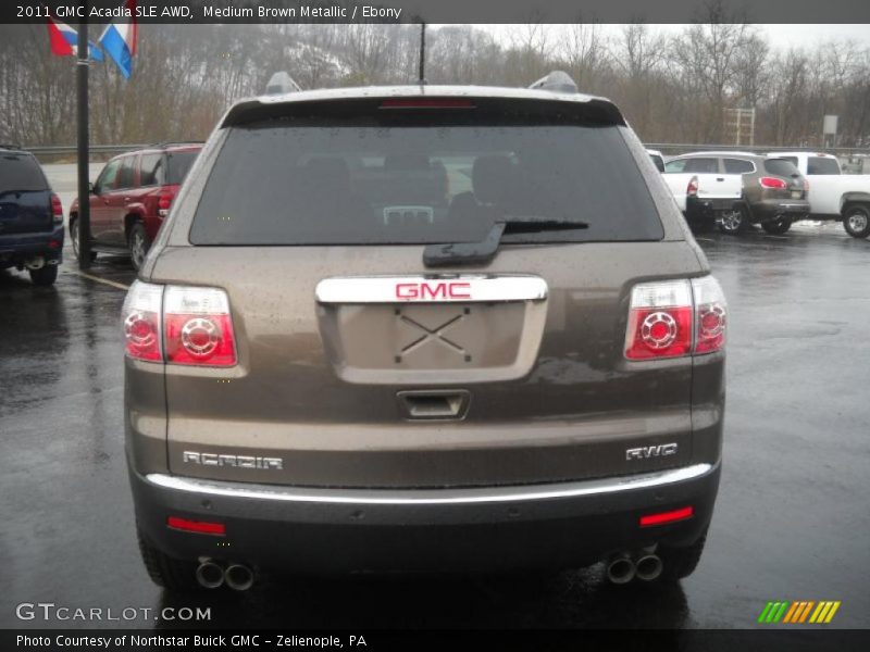 Medium Brown Metallic / Ebony 2011 GMC Acadia SLE AWD