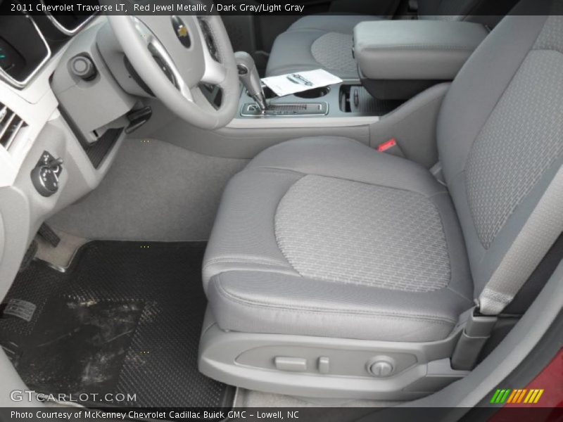 Red Jewel Metallic / Dark Gray/Light Gray 2011 Chevrolet Traverse LT