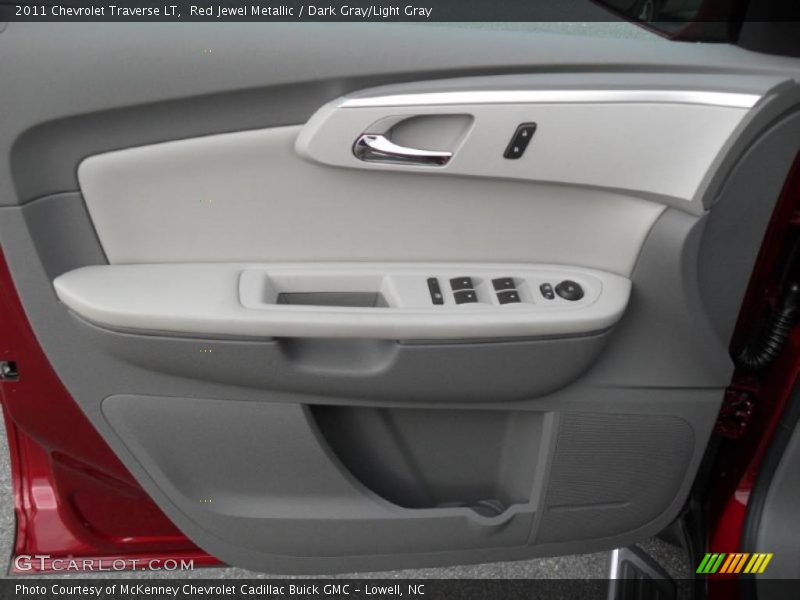 Red Jewel Metallic / Dark Gray/Light Gray 2011 Chevrolet Traverse LT