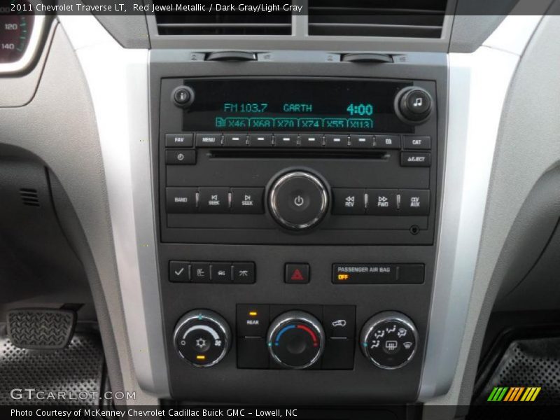 Red Jewel Metallic / Dark Gray/Light Gray 2011 Chevrolet Traverse LT