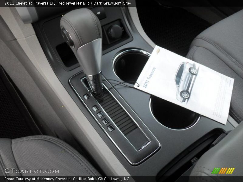 Red Jewel Metallic / Dark Gray/Light Gray 2011 Chevrolet Traverse LT