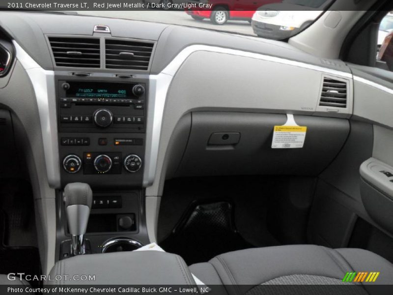 Red Jewel Metallic / Dark Gray/Light Gray 2011 Chevrolet Traverse LT