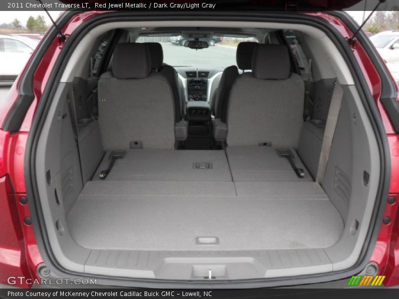 Red Jewel Metallic / Dark Gray/Light Gray 2011 Chevrolet Traverse LT