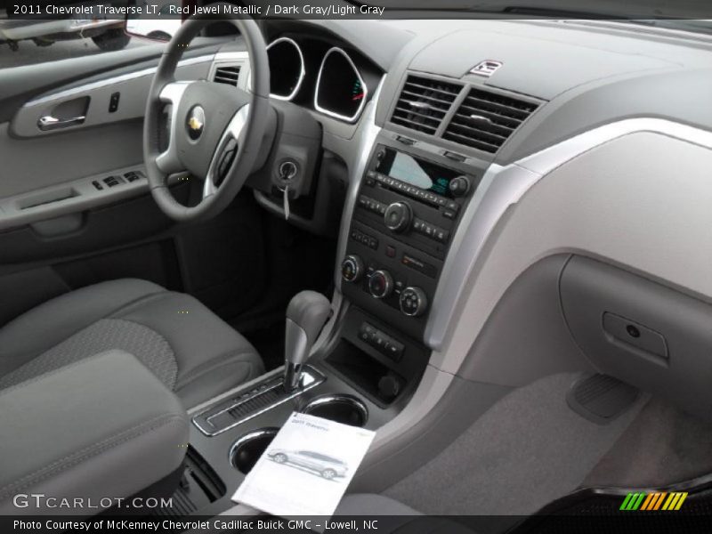 Red Jewel Metallic / Dark Gray/Light Gray 2011 Chevrolet Traverse LT